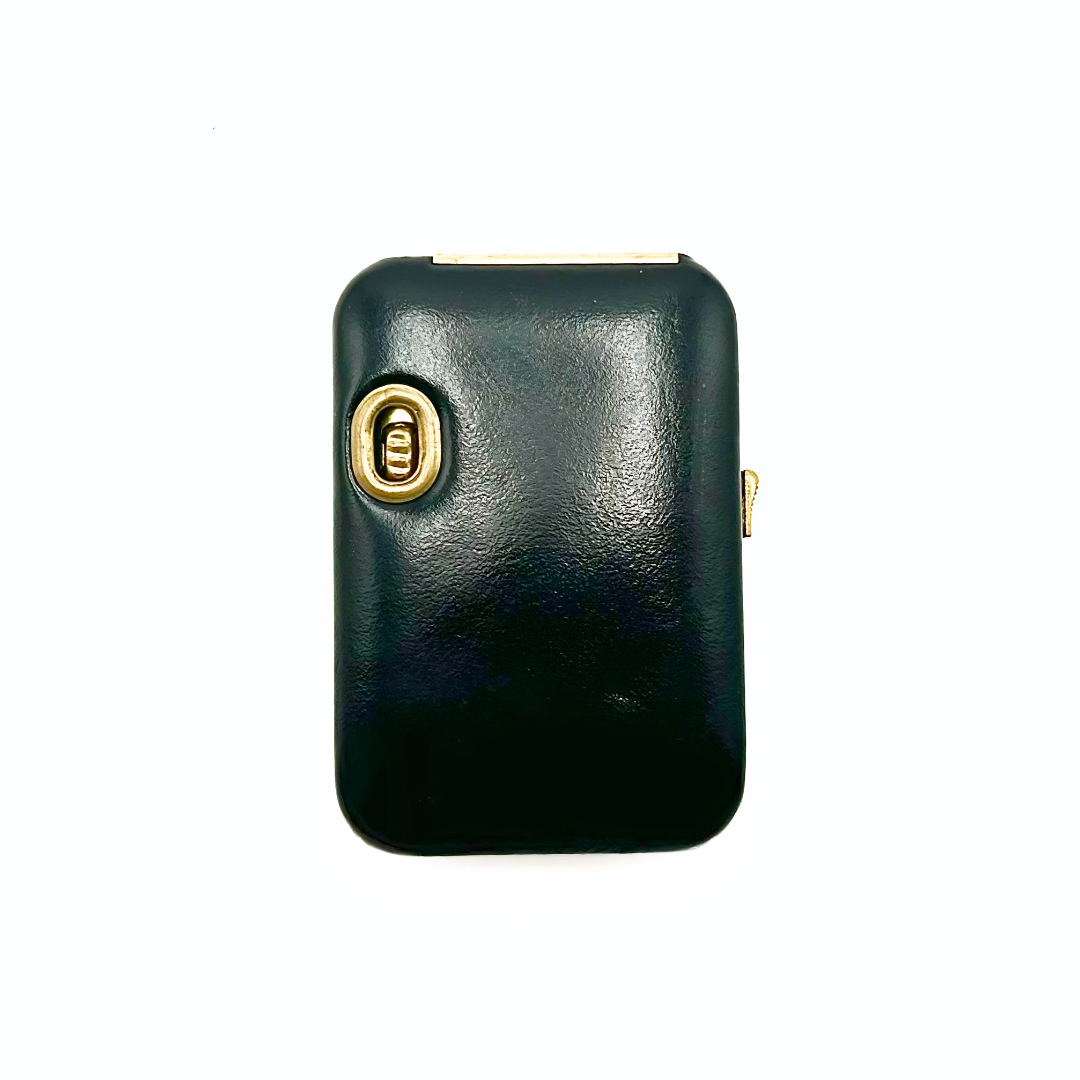 Buxton Leather Key-Tainer with Built In Brass Flashlight