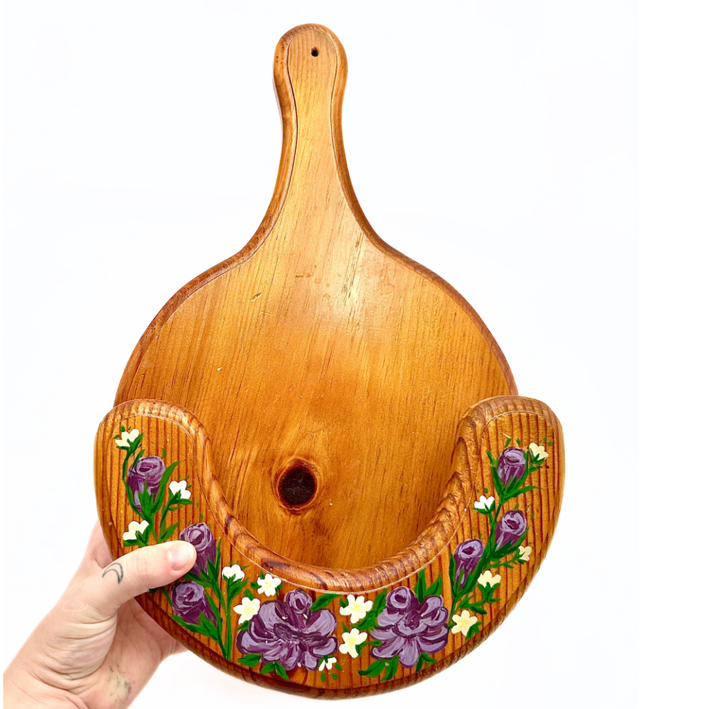Hand Painted Wooden Mail Sorter & Letter Holder