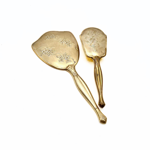 Vintage 1950s Gold Tone Vanity Set