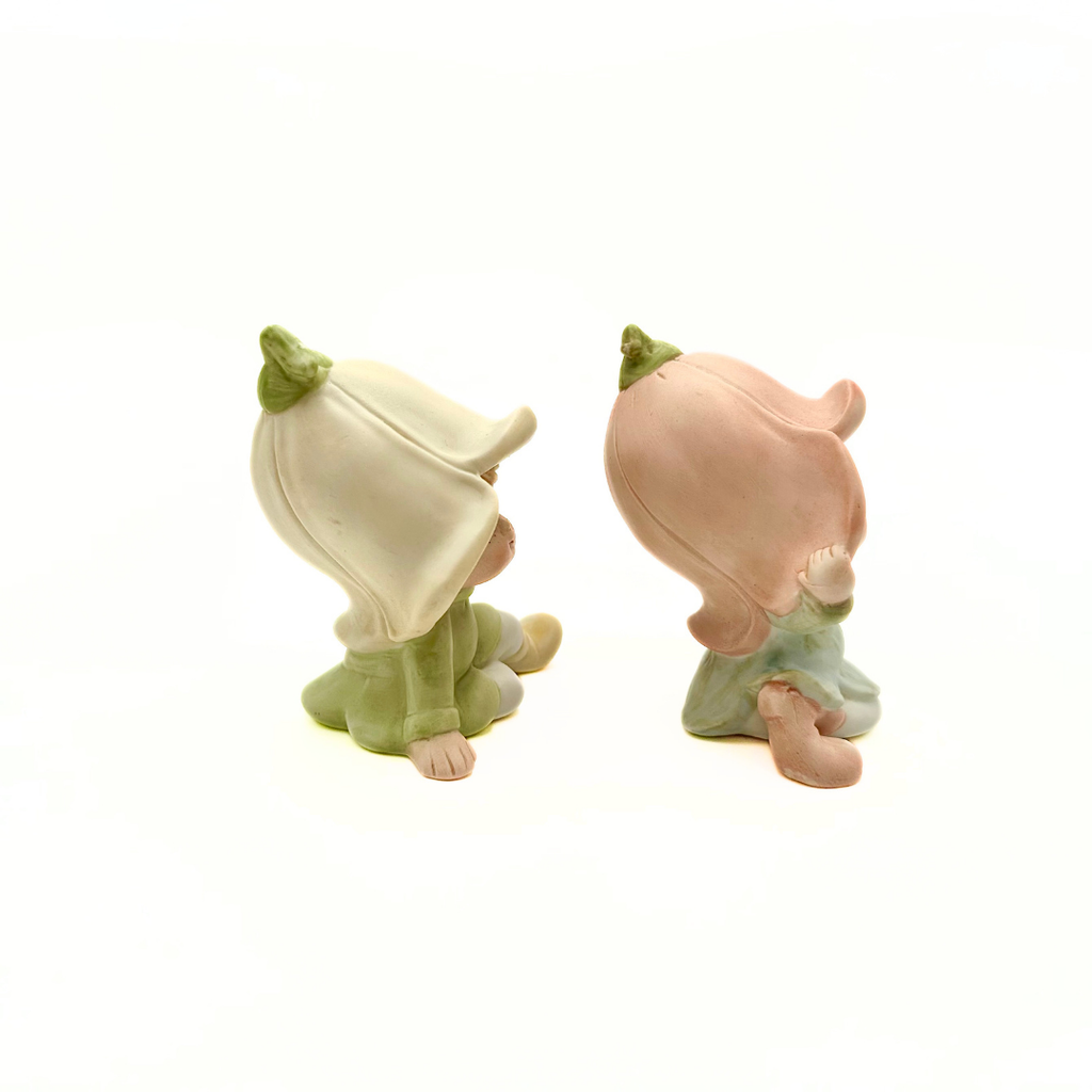 Homco Flower Pixie Elf Figurines Set