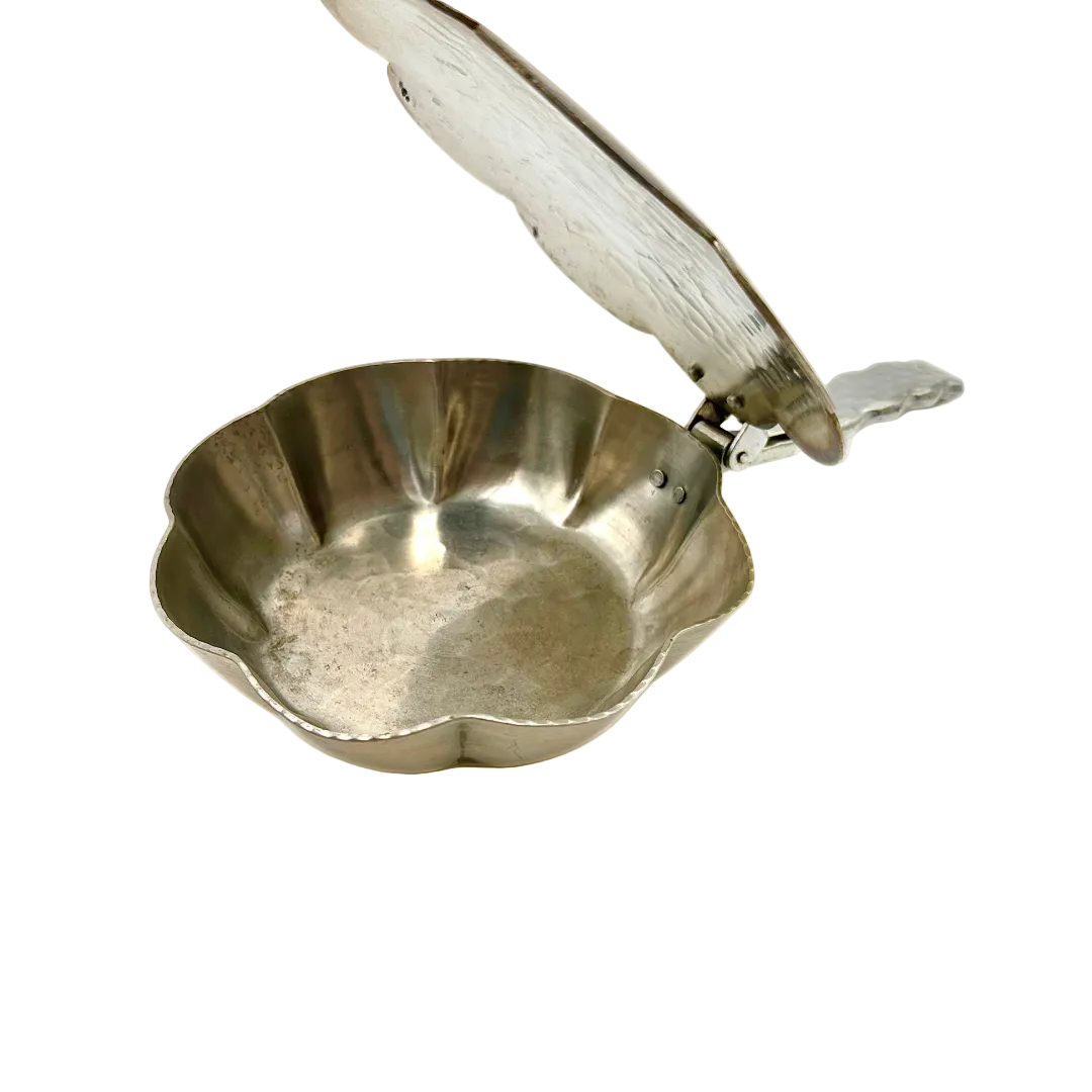 Vintage Hammered Aluminum Silent Butler