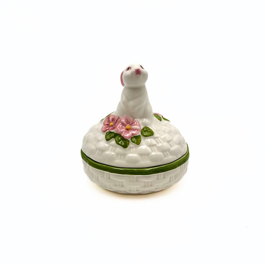 Avon "Bunny Luv" Ceramic Trinket Box