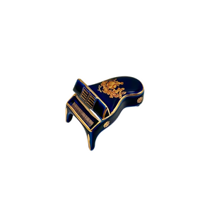 Limoges Castel Porcelain Miniature Grand Piano Trinket Box