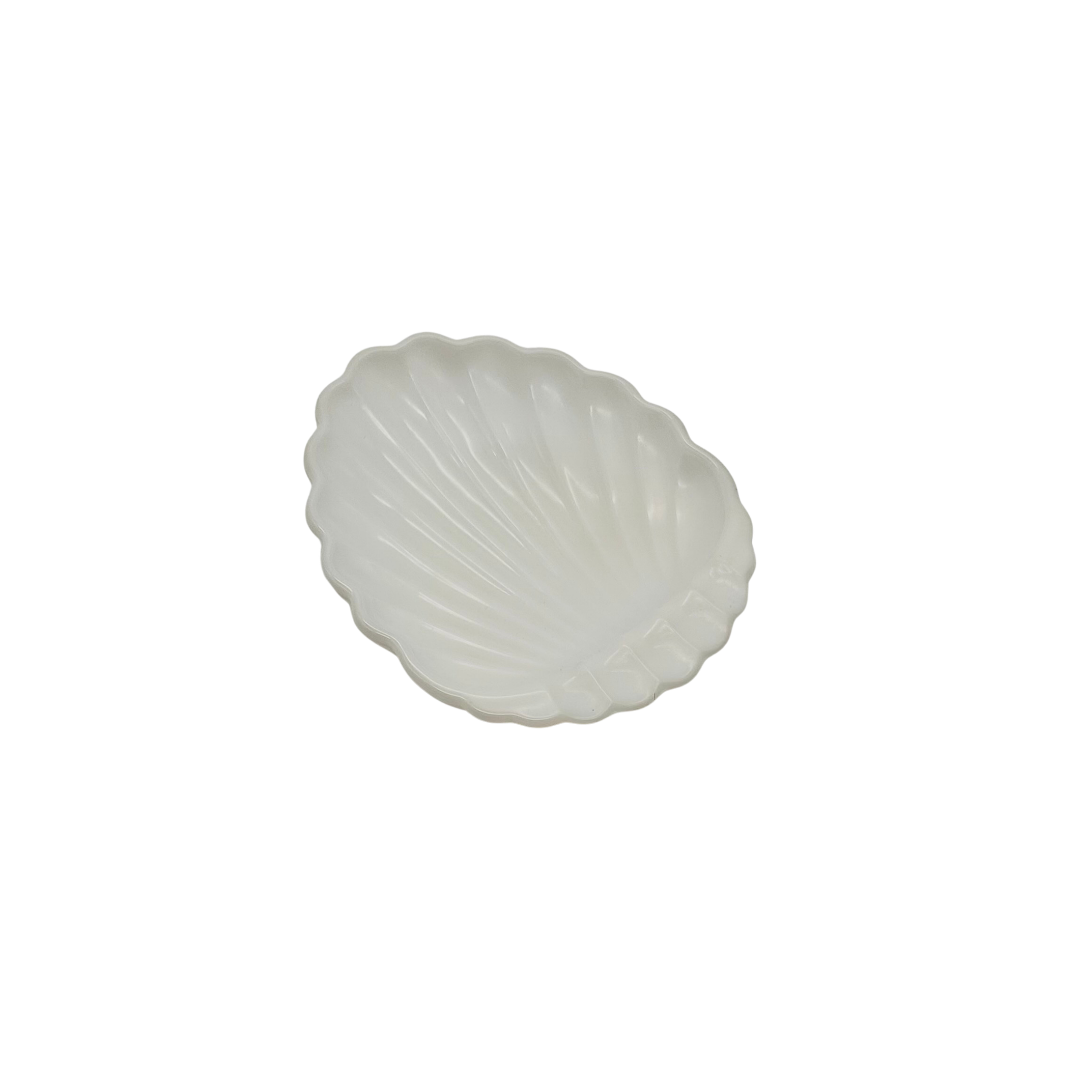 Hazel Atlas Milk Glass Scallop Shell Soap Dish