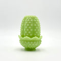 Fenton Lime Green Custard Hobnail Fairy Lamp