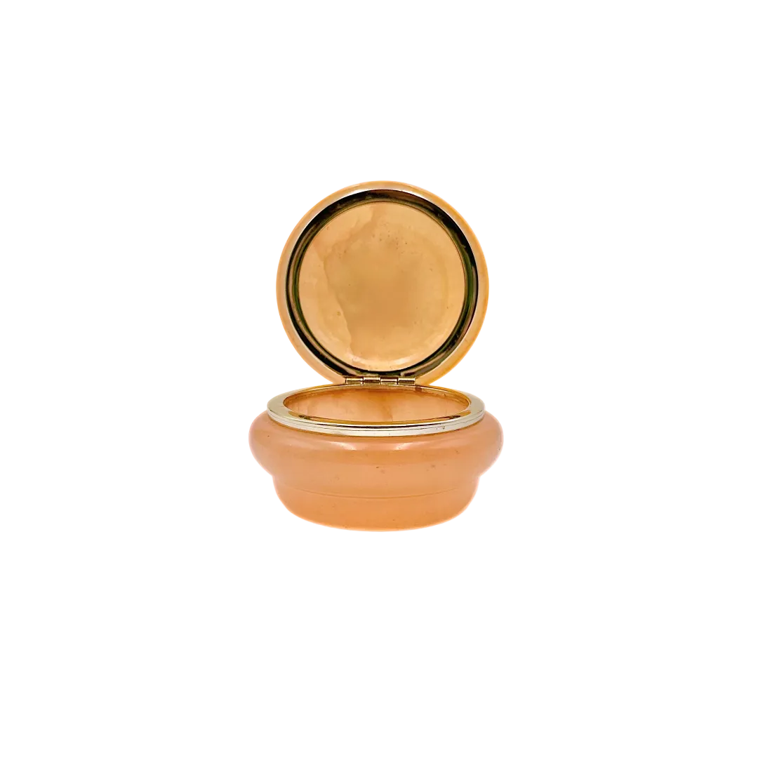 Genuine Italian Alabaster Hinged Trinket Box