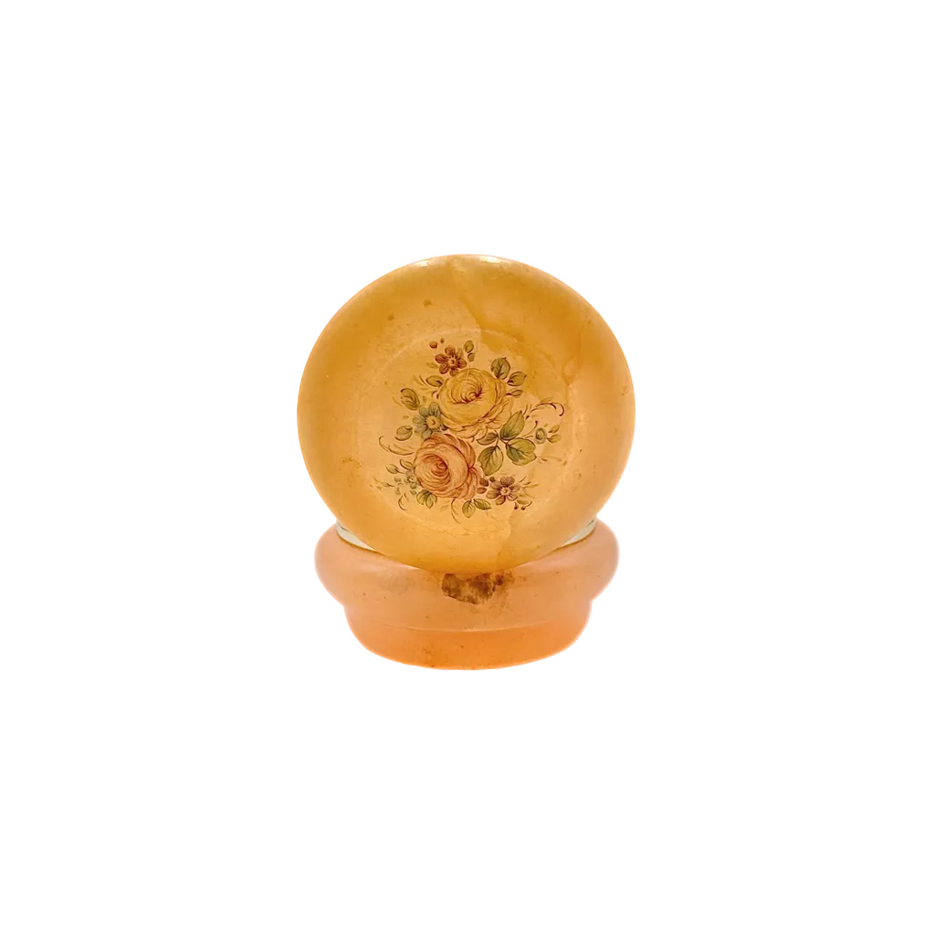 Genuine Italian Alabaster Hinged Trinket Box