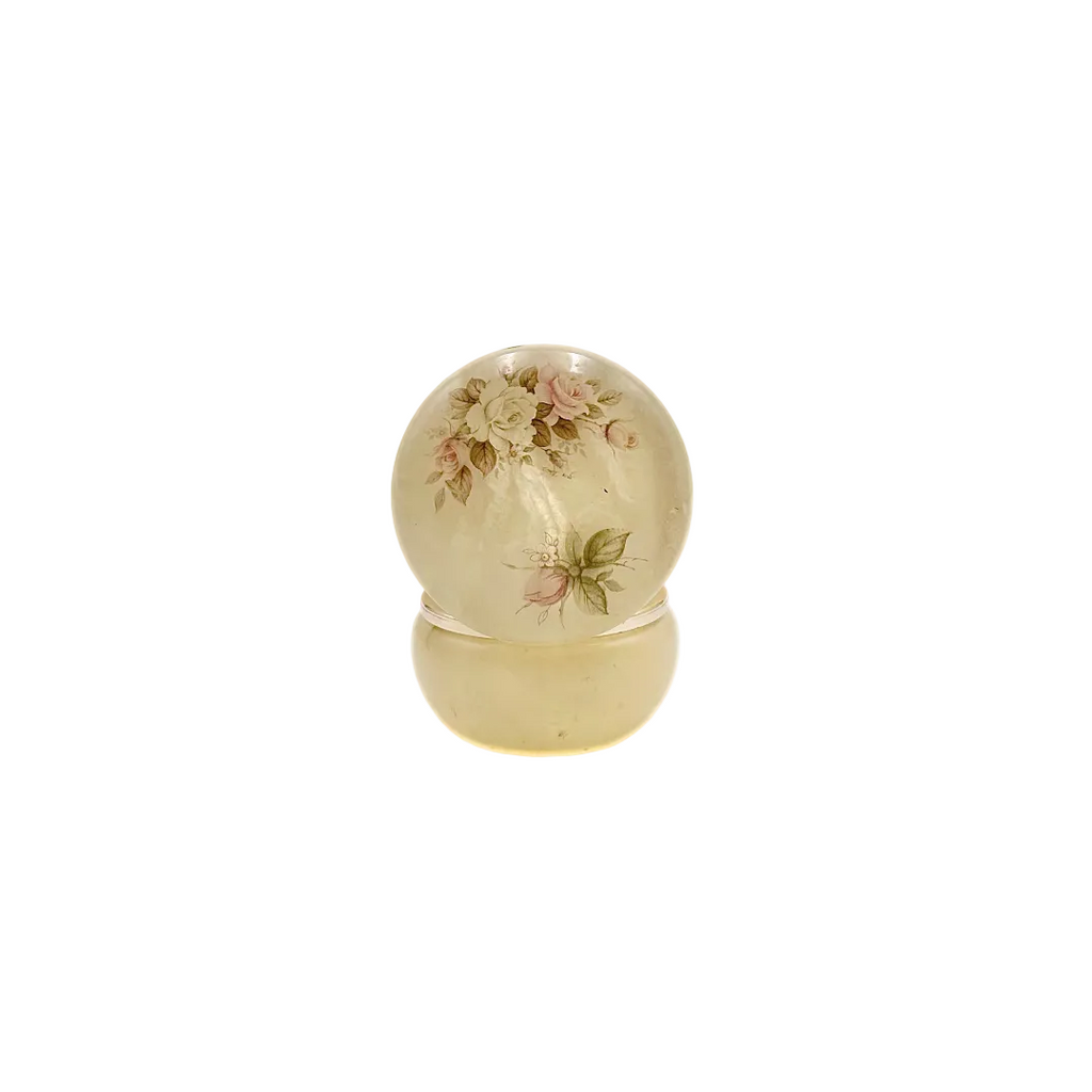 Genuine Italian Alabaster Hinged Trinket Box
