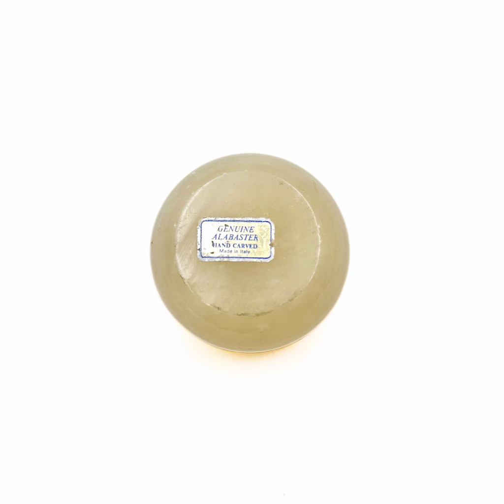 Genuine Italian Alabaster Hinged Trinket Box