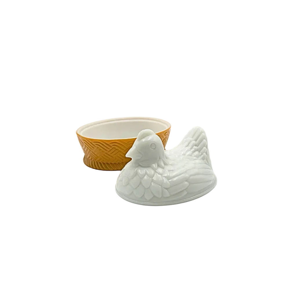 Avon Milk Glass Hen on Nest Covered Dish