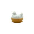Avon Milk Glass Hen on Nest Covered Dish