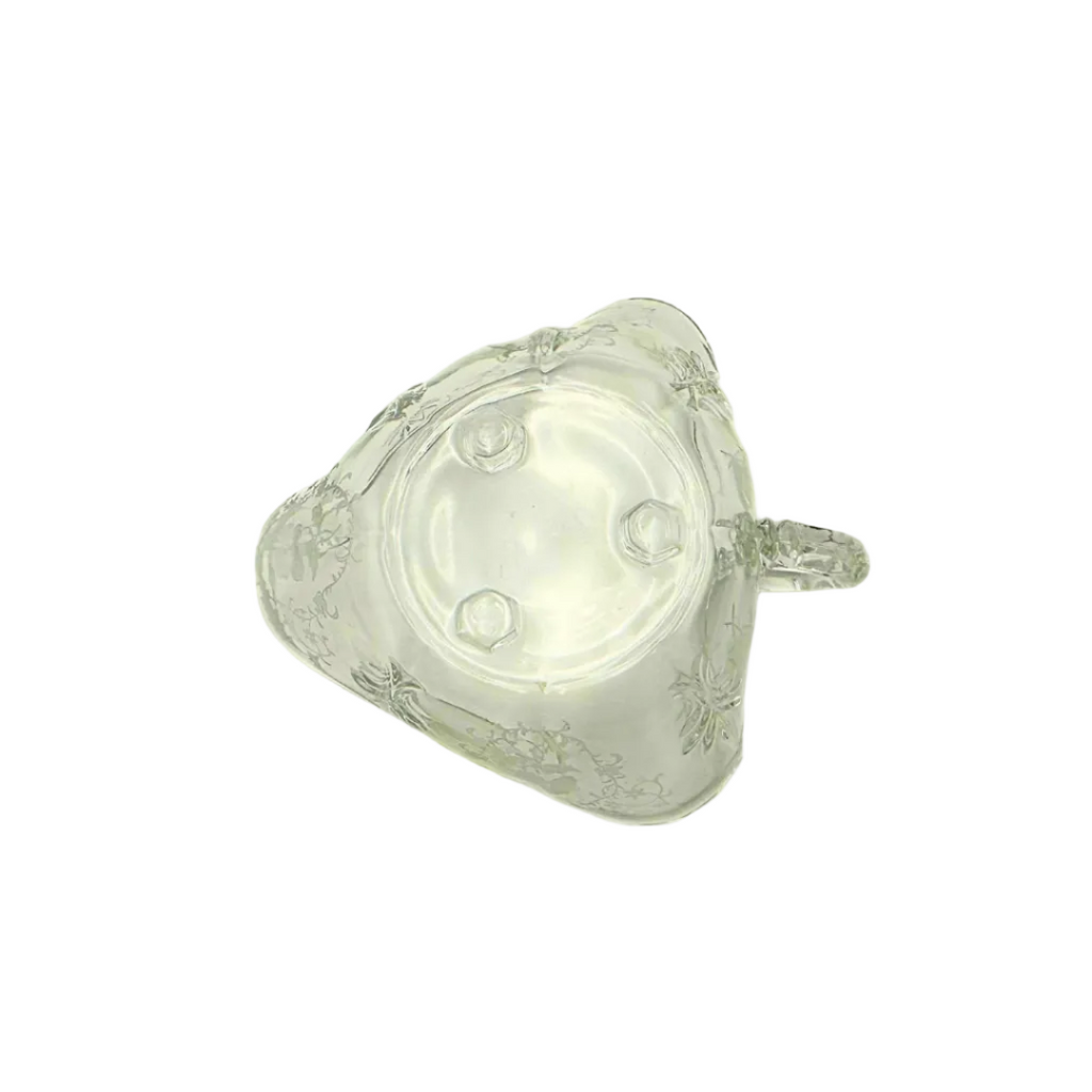 Fostoria Meadow Rose Etched Glass Nappy