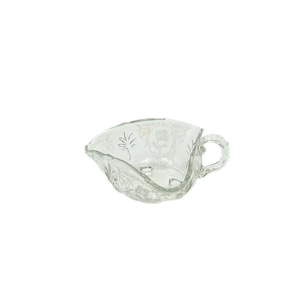 Fostoria Meadow Rose Etched Glass Nappy