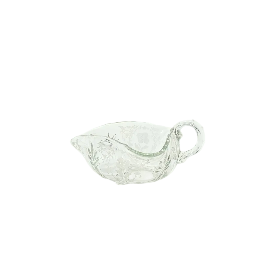 Fostoria Meadow Rose Etched Glass Nappy