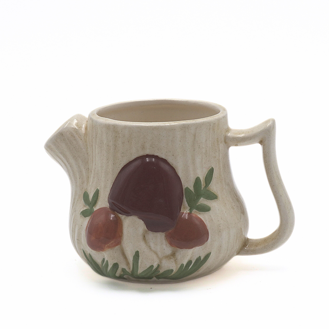 Arnel 1970s Mushroom Teapot and Creamer Set