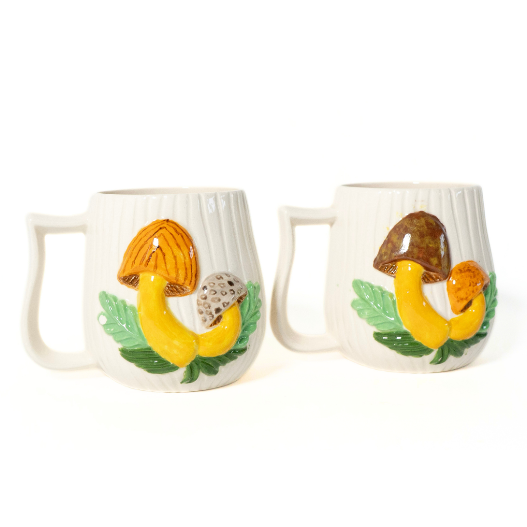 Arnel 1970s Mushroom Mugs