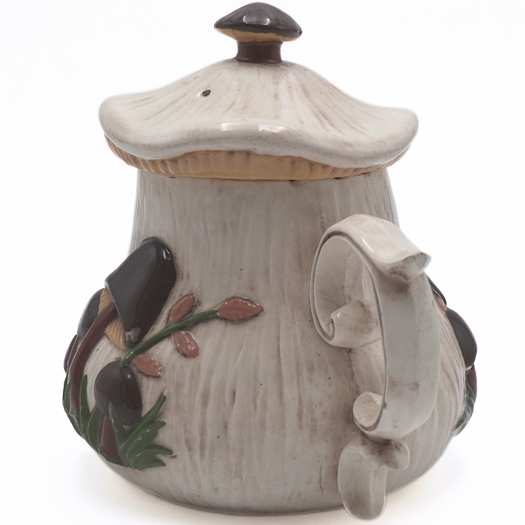 Arnel 1970s Mushroom Teapot and Creamer Set