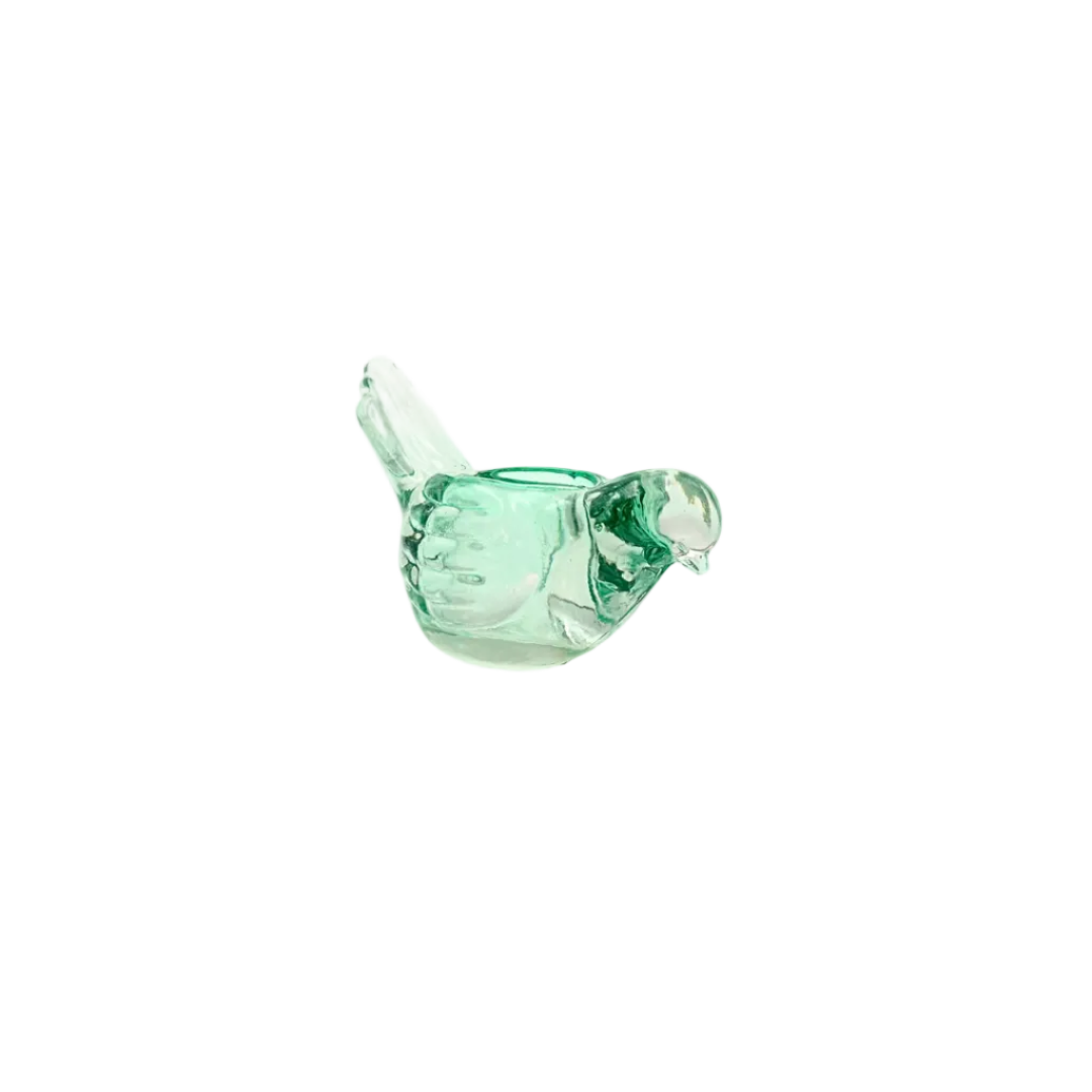 Indiana Glass Candle Lane Critters™ "The Bird" Aqua Glass Votive Candle Holder
