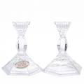 American 24% Lead Crystal Candlesticks