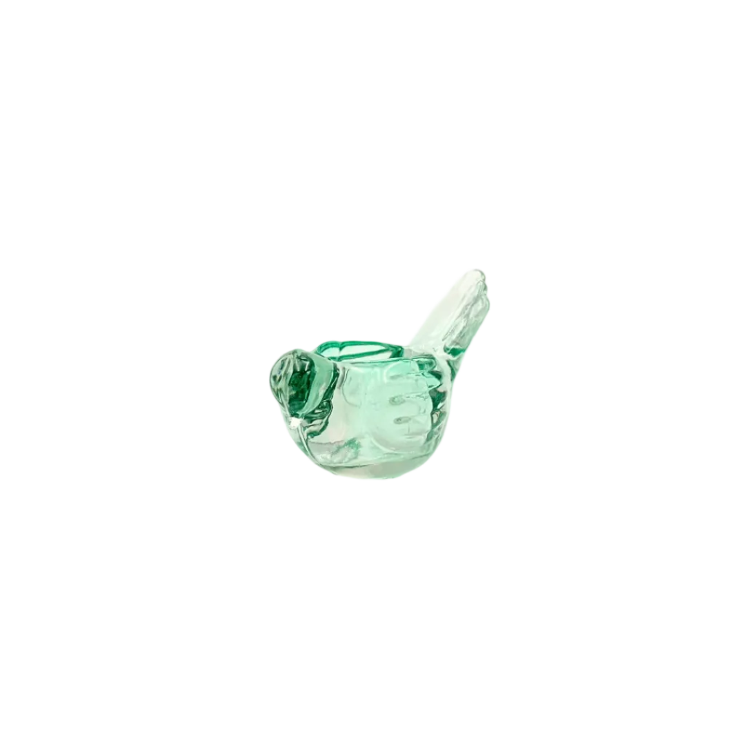 Indiana Glass Candle Lane Critters™ "The Bird" Aqua Glass Votive Candle Holder