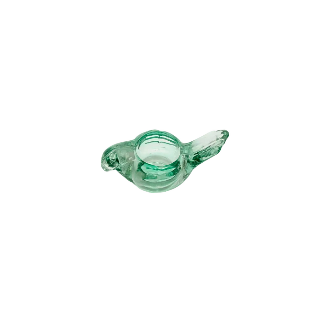 Indiana Glass Candle Lane Critters™ "The Bird" Aqua Glass Votive Candle Holder