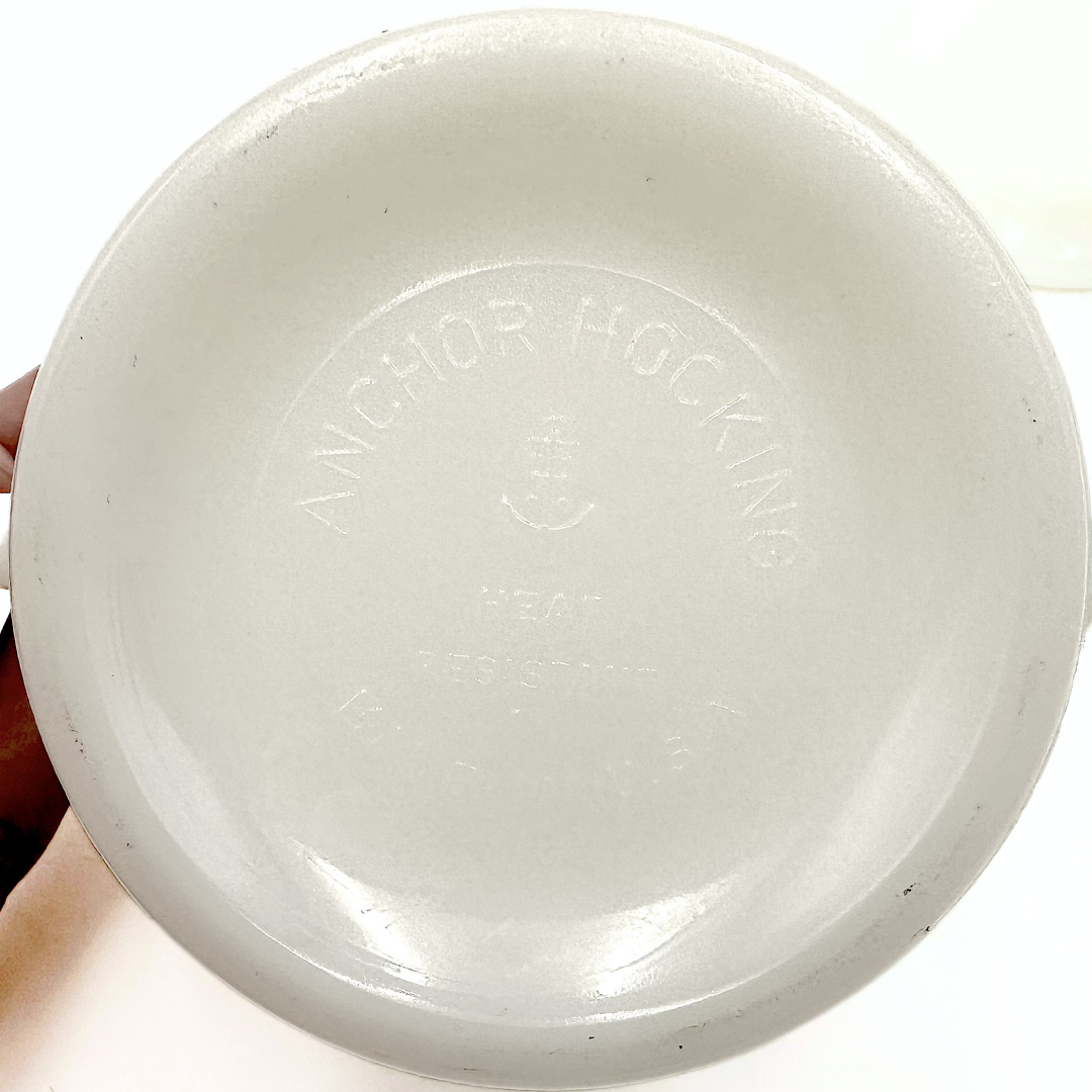 Anchor Hocking Fire-King Milk Glass Sugar and Creamer Set