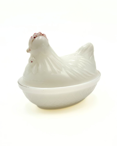 Anchor Hocking Milk Glass Hen on Nest