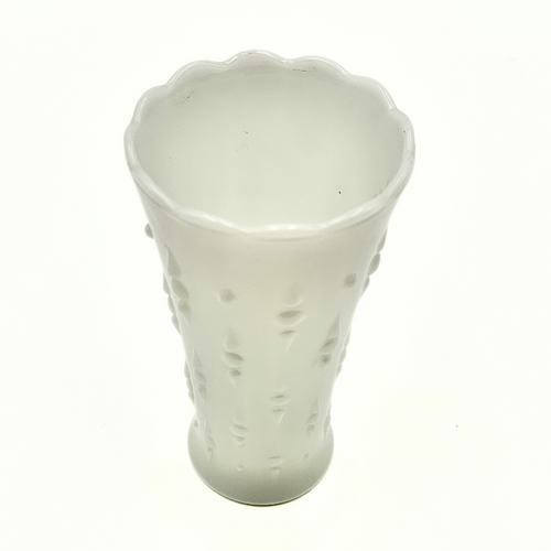 Anchor Hocking Milk Glass Hobnail Vase