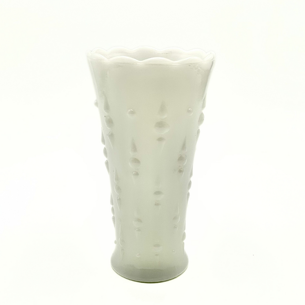 Anchor Hocking Milk Glass Hobnail Vase