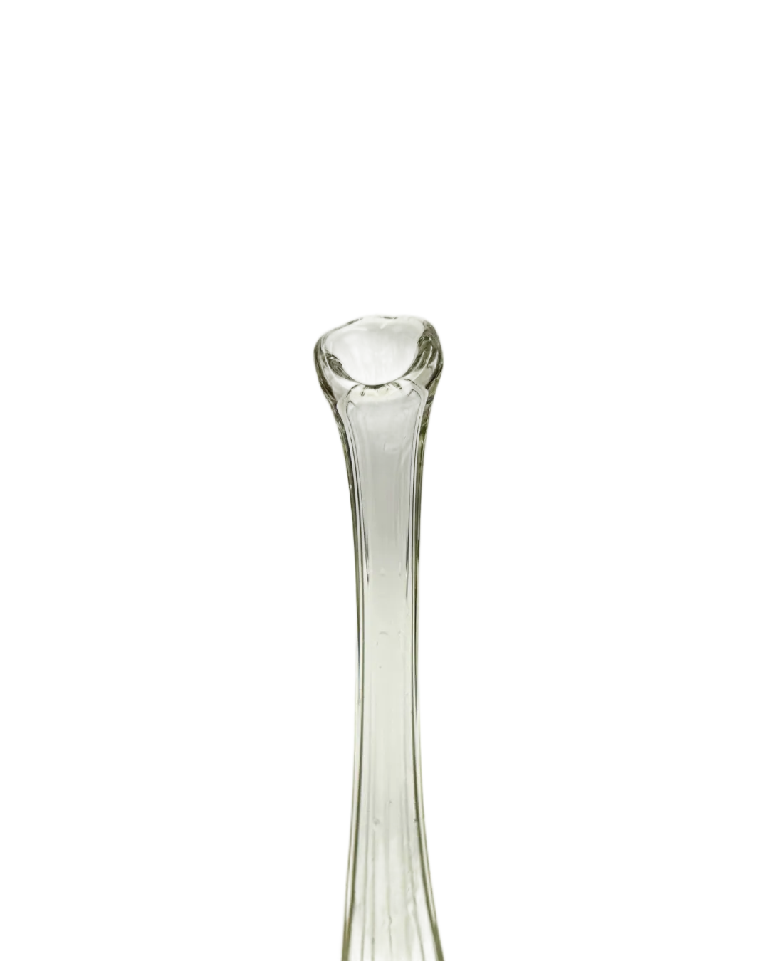 L.E. Smith Clear Swung Glass Bud Vase
