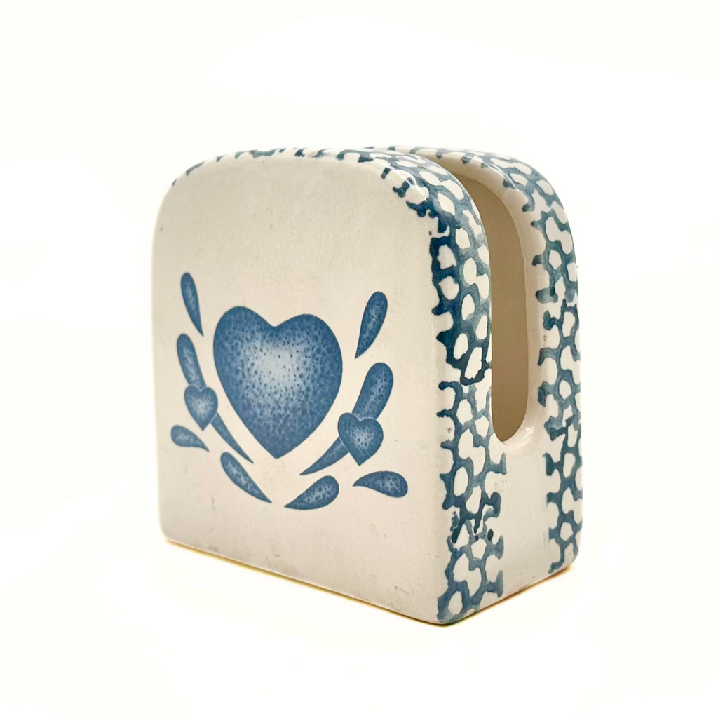 Corelle Blue Hearts servetthållare