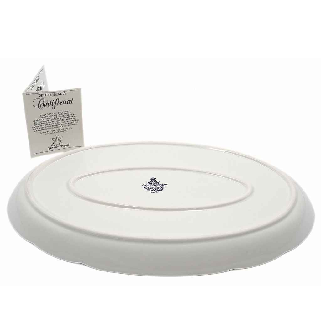 Royal Goedewaagen Blue Delft Holland America Line Platter – Dutch Maritime Commemorative with Certificate