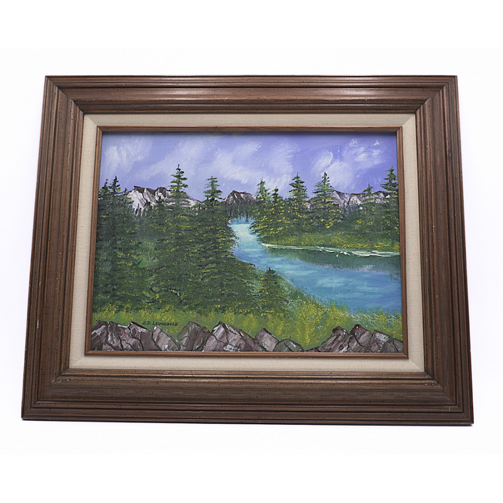 Signed Ed Leingang Landscape Painting