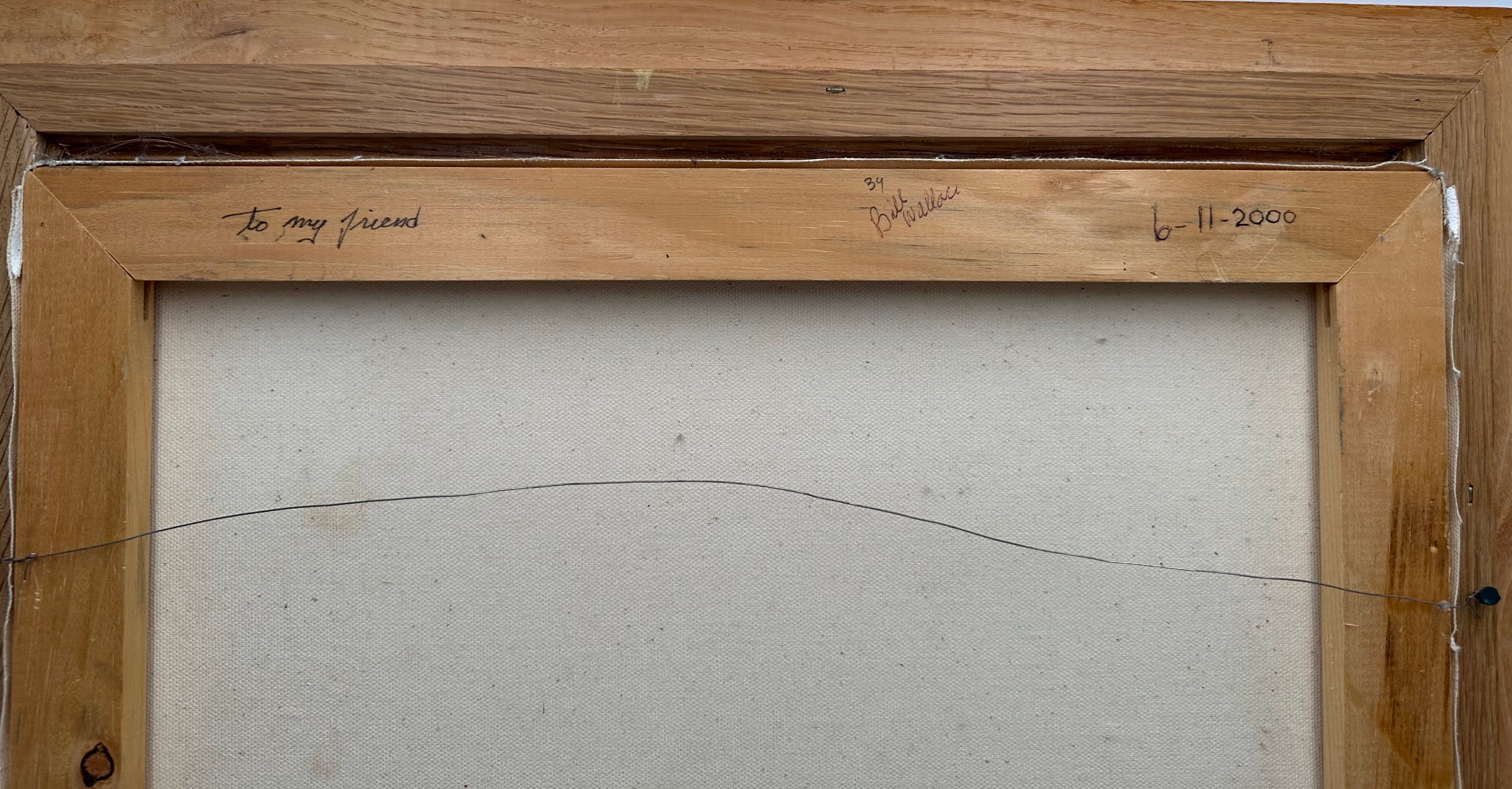 Vintage Signed Bill Wallace Landscape Painting