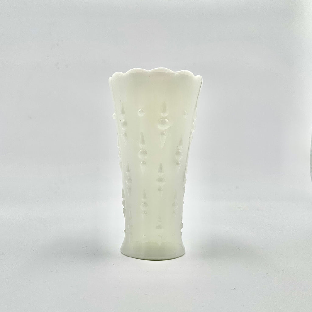 Anchor Hocking Milk Glass Hobnail Vase