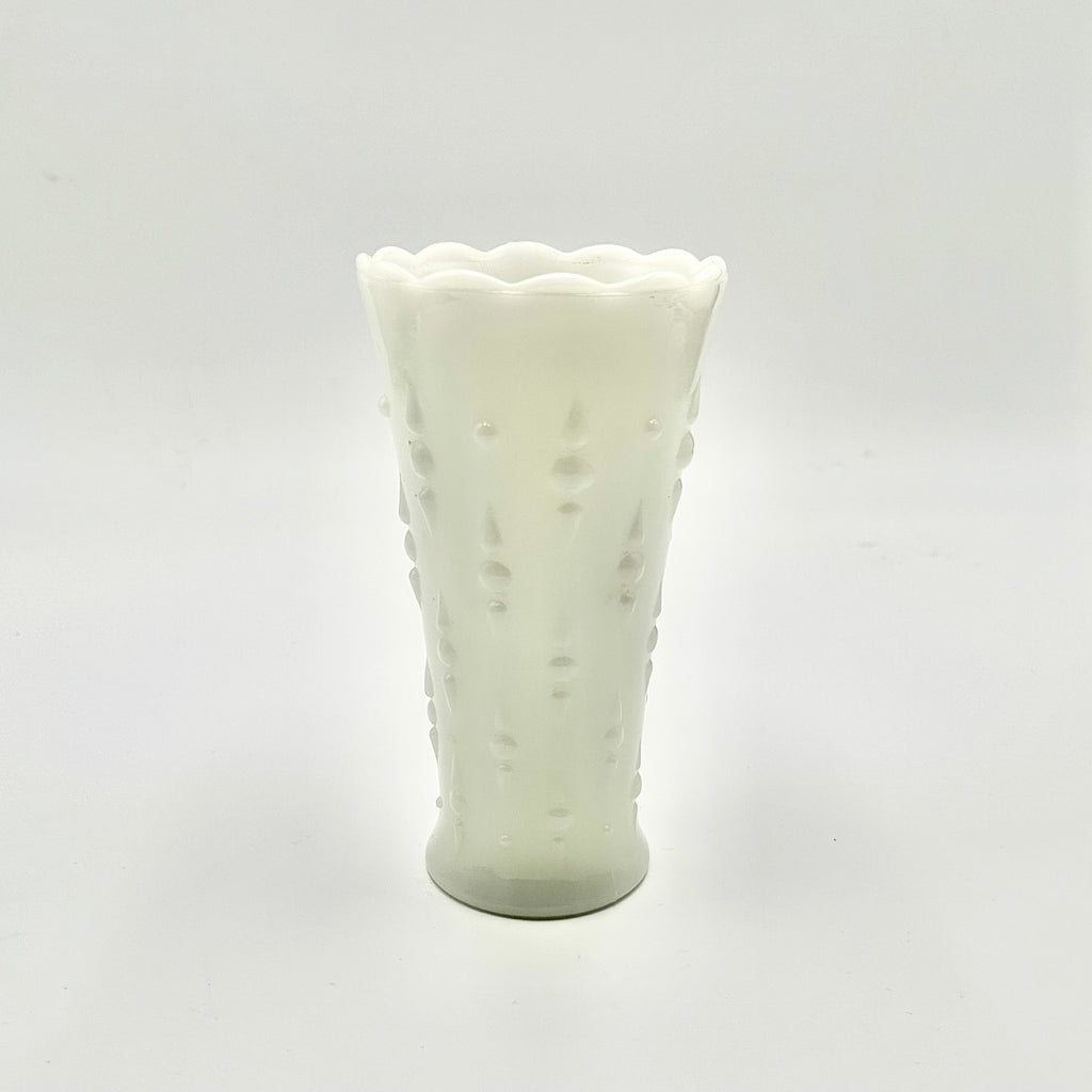 Anchor Hocking Milk Glass Hobnail Vase