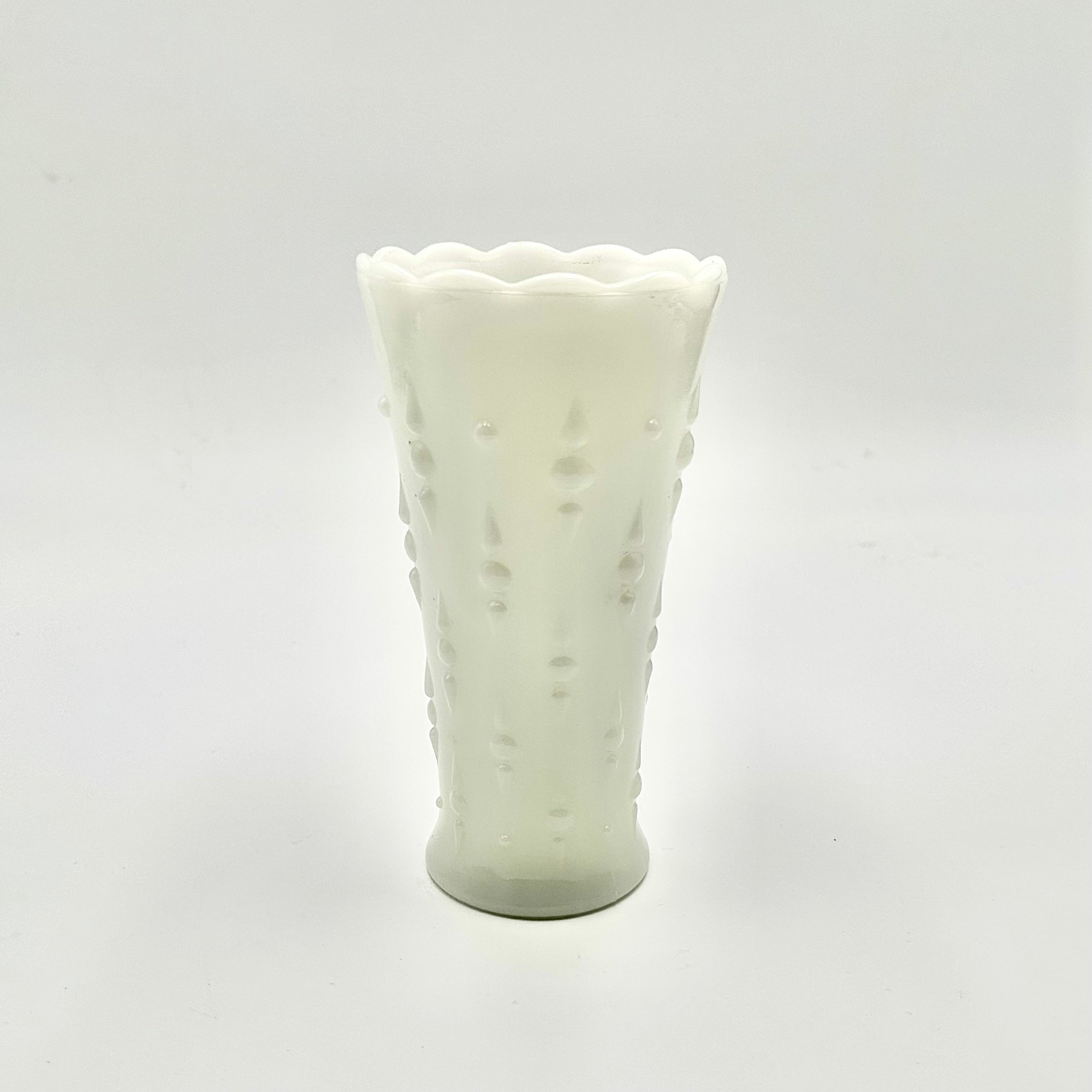 Anchor Hocking Milk Glass Hobnail Vase