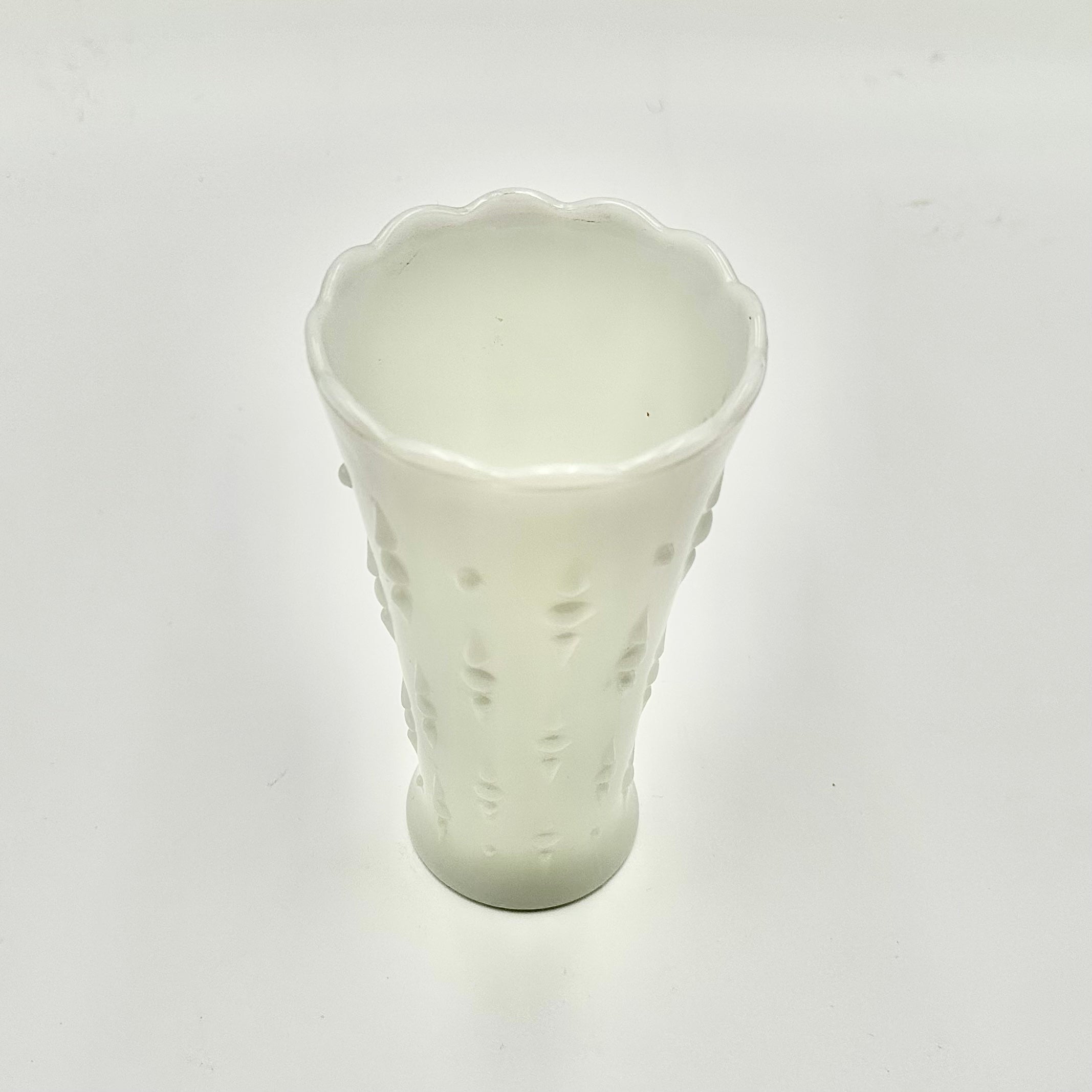 Anchor Hocking Milk Glass Hobnail Vase