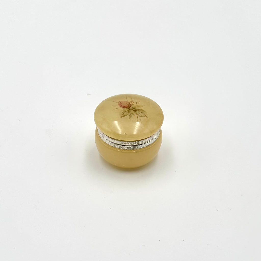 Genuine Italian Alabaster Mini Trinket Box