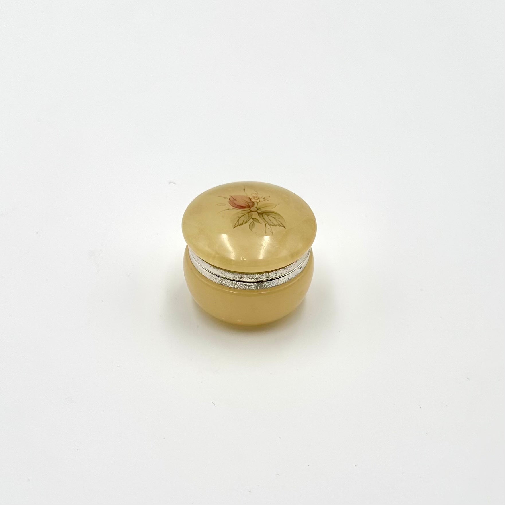 Genuine Italian Alabaster Mini Trinket Box