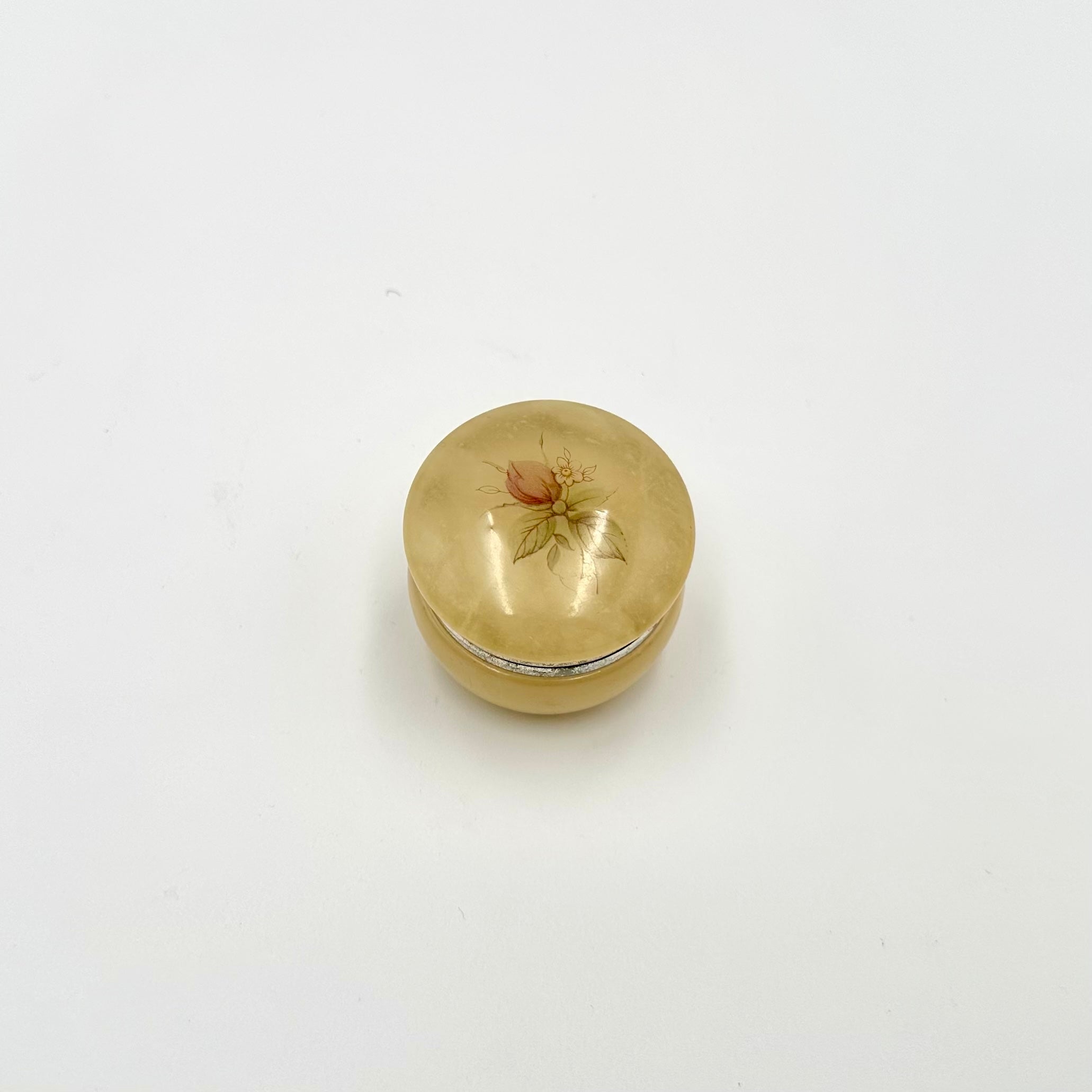 Genuine Italian Alabaster Mini Trinket Box