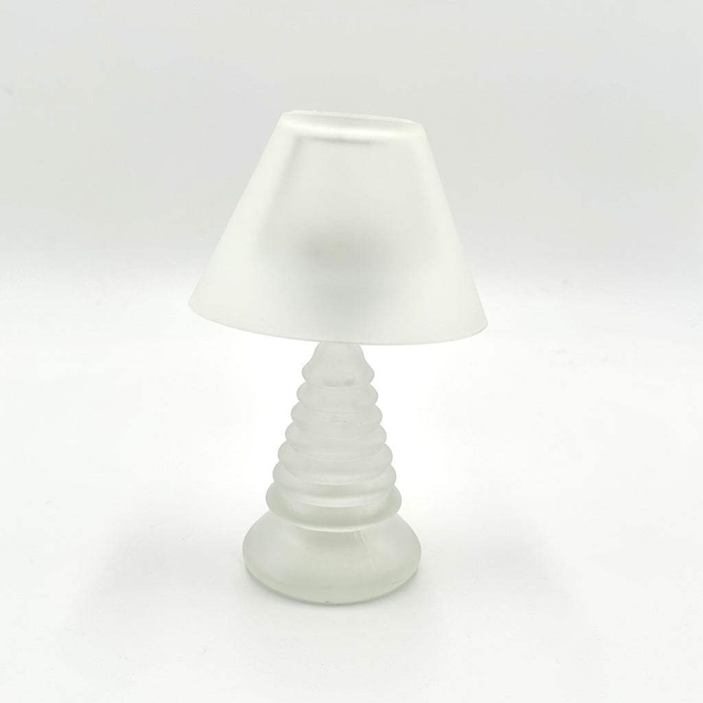 Vintage Satin Glass Candle Lamp