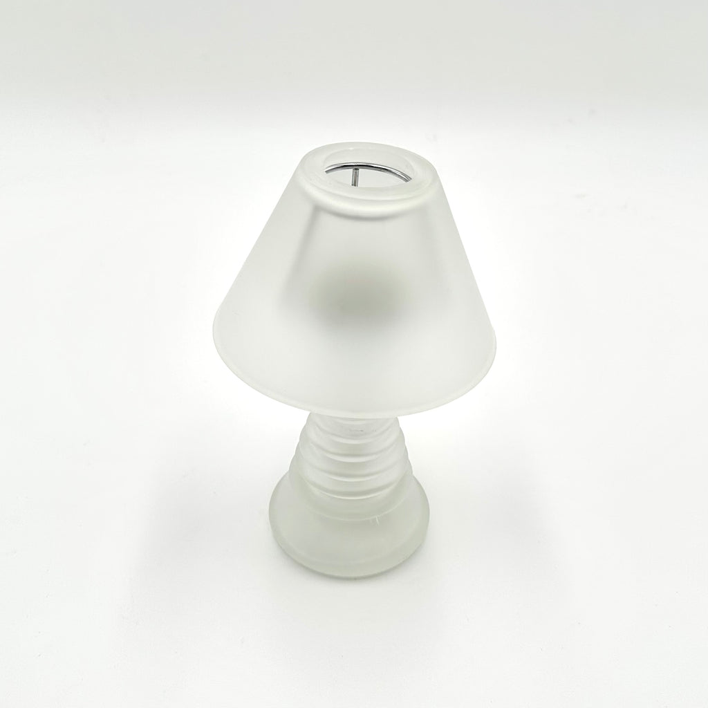 Vintage Satin Glass Candle Lamp