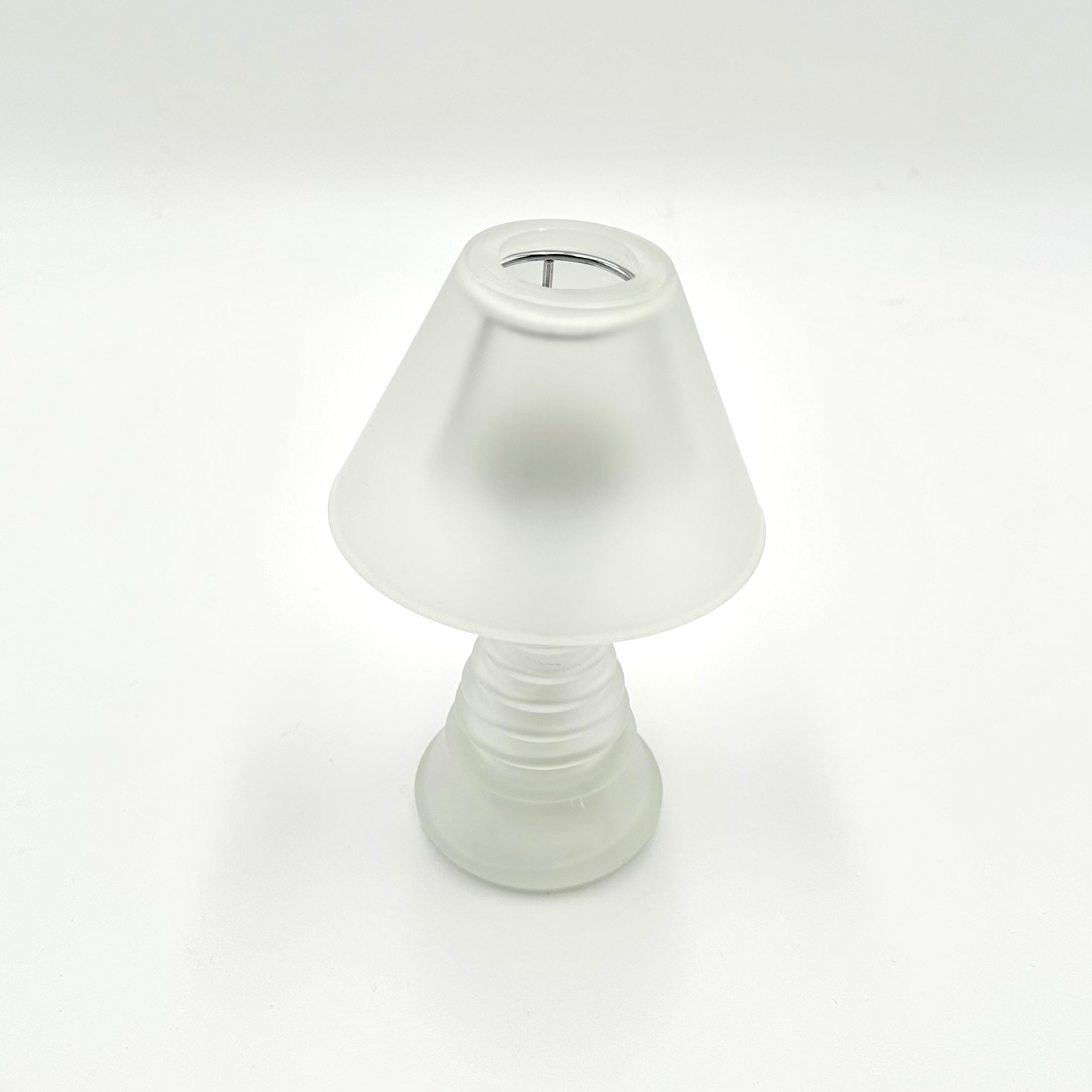 Vintage Satin Glass Candle Lamp