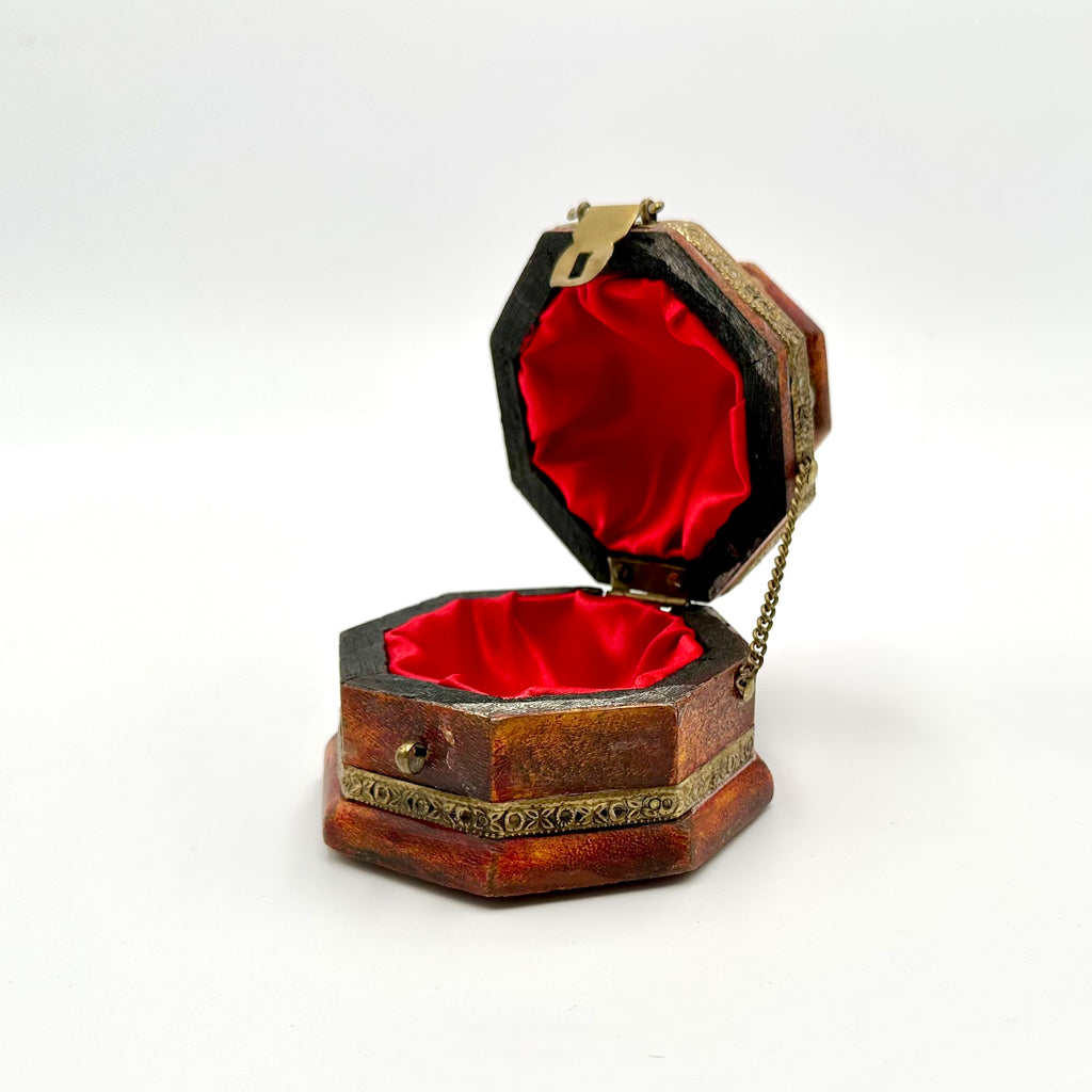 Vintage Wooden Jewelry Box