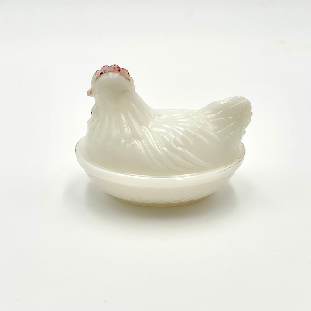Anchor Hocking Milk Glass Hen on Nest