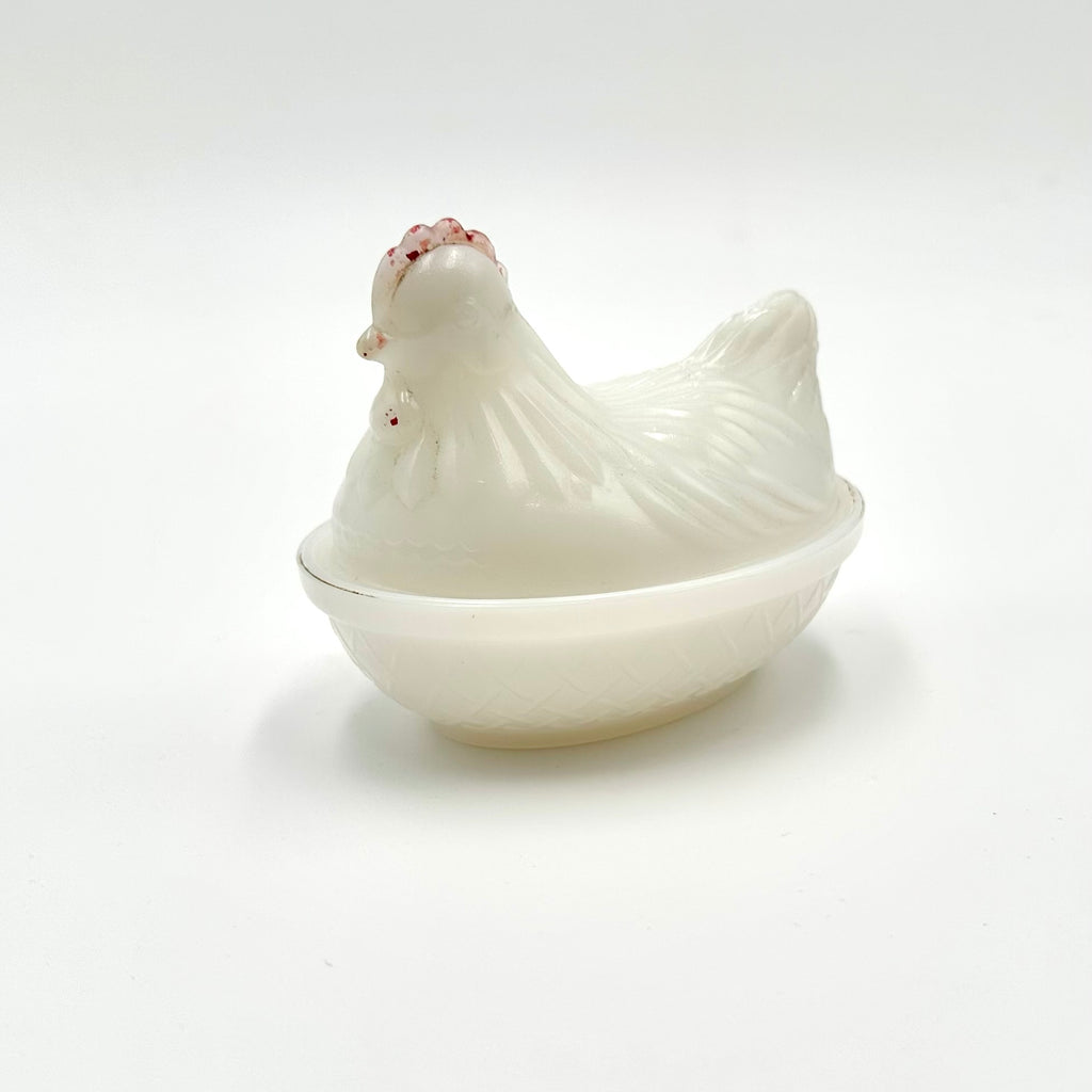 Anchor Hocking Milk Glass Hen on Nest