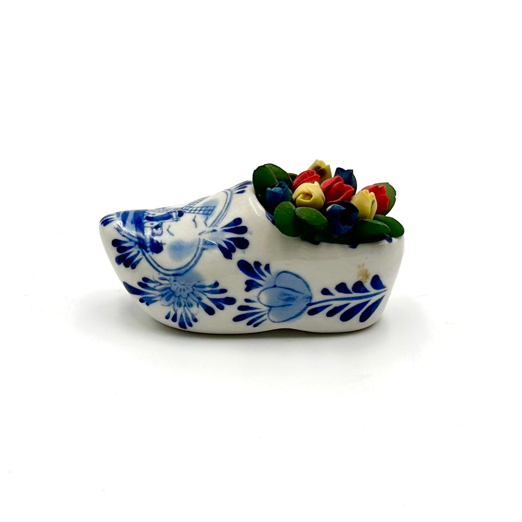 Delft Blue Holland Ceramic Clog Figurine