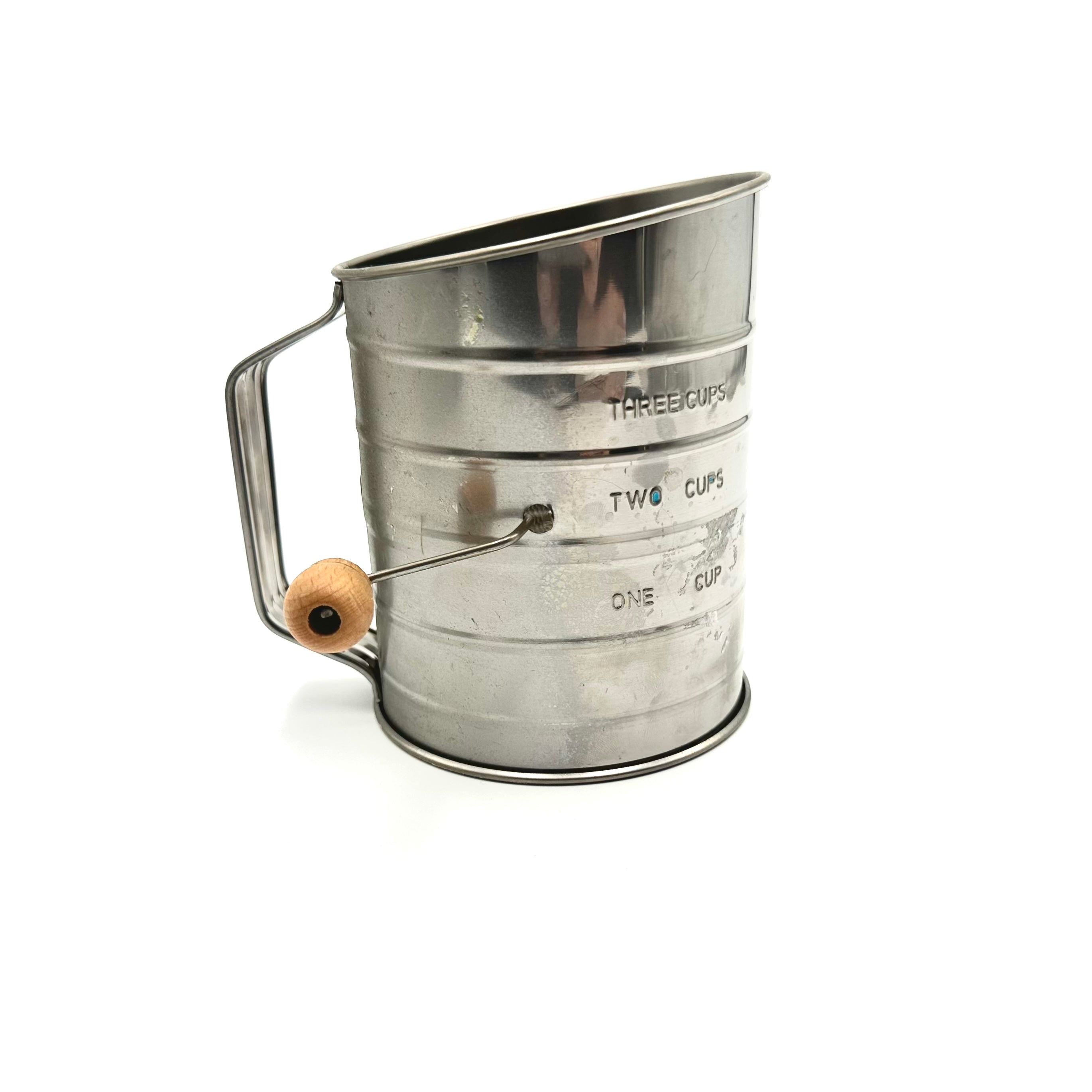 Vintage Hand Crank Flour Sifter