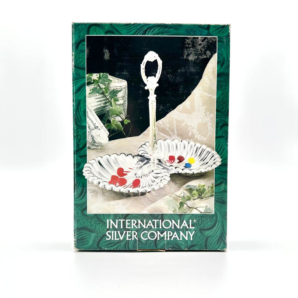 International Silver Company Double Candy Dish Server